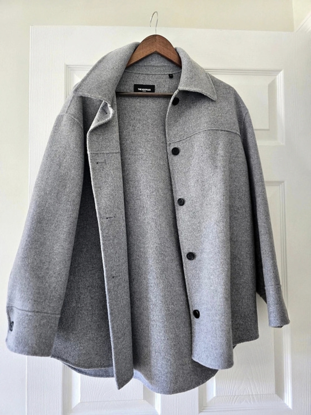 The Kooples Wool Blend Overshirt-Style Jacket Gray Wool Blend Jacket Size Small